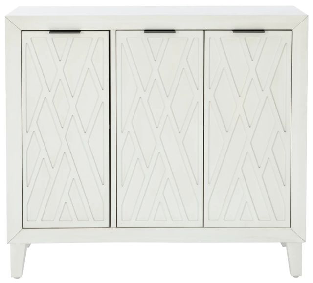 Powell® Shiloh Antique White Accent Cabinet-4