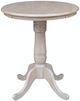 John Thomas Furniture® Dining Essentials Taupe Gray 30" Round Dining Table-0