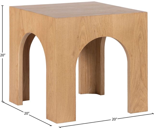 Meridian Furniture Arch Natural Oak End Table-3