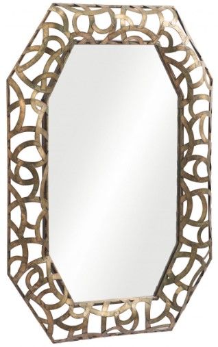Zuo® Modern Kin Antique Gold Mirror-0