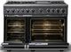 Viking® 7 Series 48" Cast Black Pro Style Dual Fuel Range with 12" Griddle-1