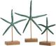 Crestview Collection Starfish 3-Piece Blue Statue Set-0