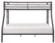 Mazin Furniture Lunar Dark Bronze Twin/Full Bunk Bed-1