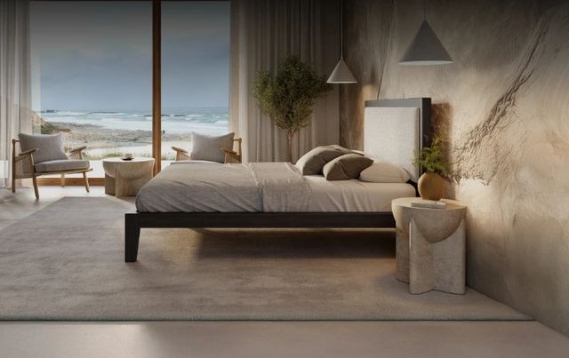 Puffy Capri Espresso King Bed Frame with Headboard-2