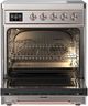 Ilve® Majestic III 30" Stainless Steel Pro Style Induction Range with Solid Door and Copper Trim-1