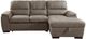 Mazin Furniture Andes 2-Piece Taupe Right-Arm Facing Pullout Sleeper Sectional and Storage Chaise-4