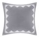 Olliix by INK+IVY Isla Gray Cotton Embroidered Euro Sham-0