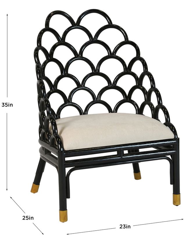 Stylecraft Tamara Day Black Brillance Dining or Lounge Chair-1