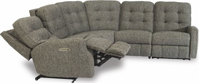 Flexsteel® Devon Onyx Power Reclining Sectional with Power Headrests-1