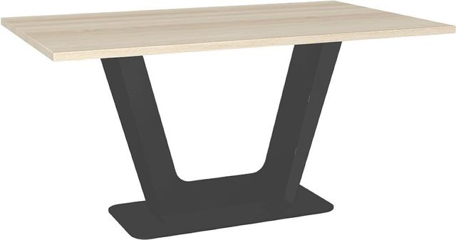 Amisco Customizable Amelia 60" Rectangular Dining Table with 1.13" Solid Ash Top-0
