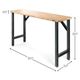 Gladiator® Workbench Hammered Granite 66.5" Wide Hardwood Modular with Black Metal Legs-3