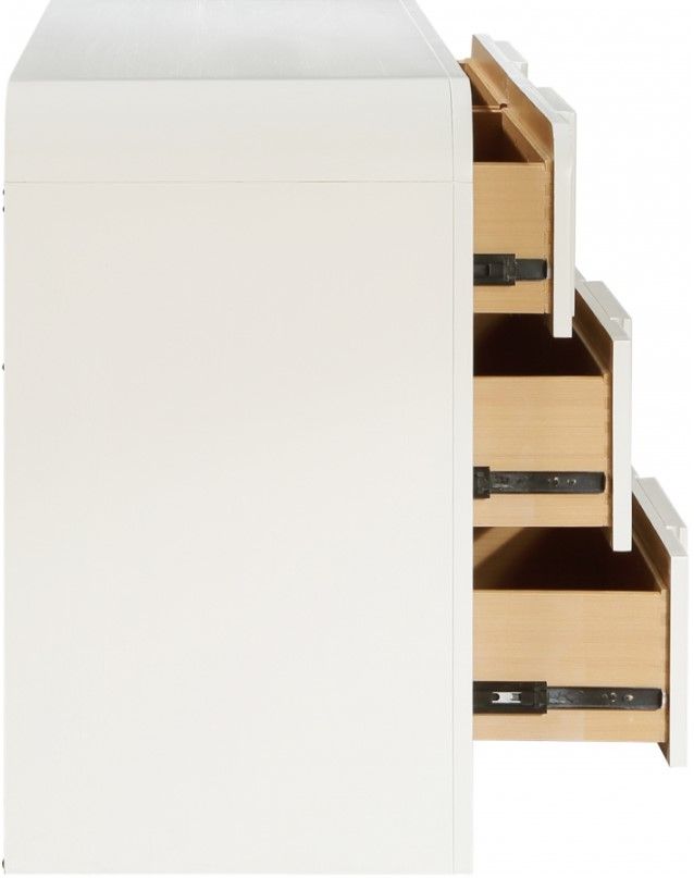 Meridian Furniture Fluted Cream Dresser-2