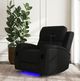 Elements International Euphora Black Power Glider Recliner-2