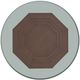 Lexington Home La Costa Cabrillo Clear Top 54" Dining Table with Brown Base-2