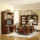 aspenhome® Hawthorne Brown Cherry 66" Curved Executive Desk-1