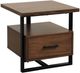 Mazin Furniture Sedley Walnut End Table-0