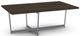 Amisco Customizable Jill Birch Veneer Coffee Table with X-Shaped Metal Frame -0
