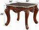 ACME Furniture Eustoma Marble Top End Table with Walnut Base-2