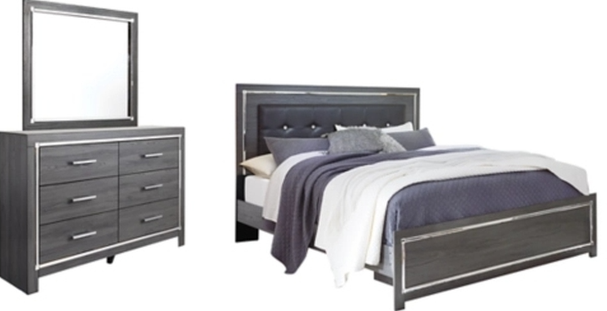 Signature Design by Ashley® Lodanna 3-Piece Gray Queen Panel