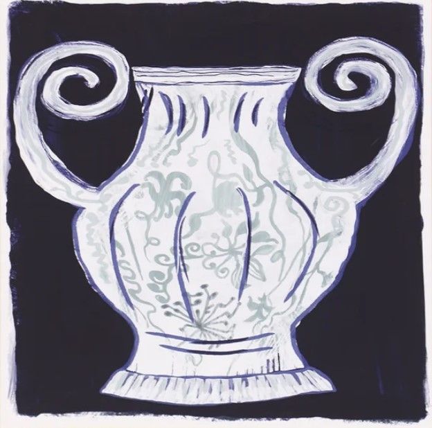 Stylecraft Vase Under Glass Framed Print-1