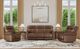 Flexsteel® Alexander Khaki Brown Power Reclining Loveseat with Power Headrest and Lumbar-2
