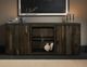 International Furniture Direct Balam Stained Dark TV Stand-2