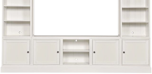 Hammary® Structures White Quintuple Door Entertainment Wall-1