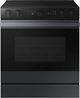 Samsung Bespoke 30" Matte Black Steel Slide-In Electric Range-0