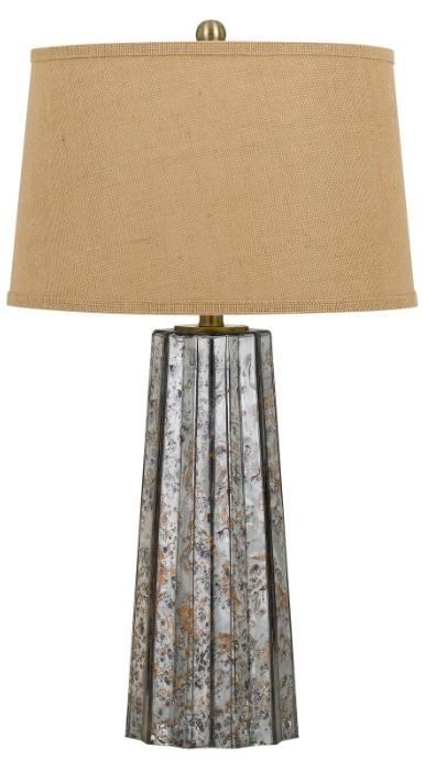 Cal® Lighting & Accessories Bradenton Antique Mirror Glass Table Lamp-0