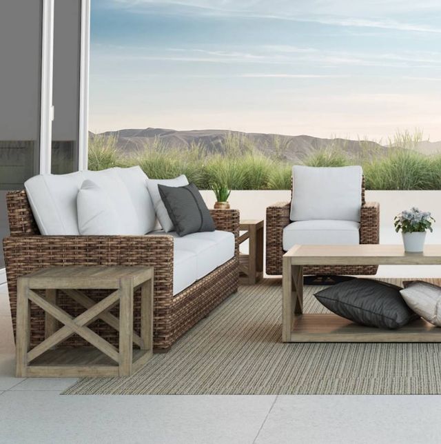 Sunset West Coastal Warm Gray Wooden Outdoor End Table-3