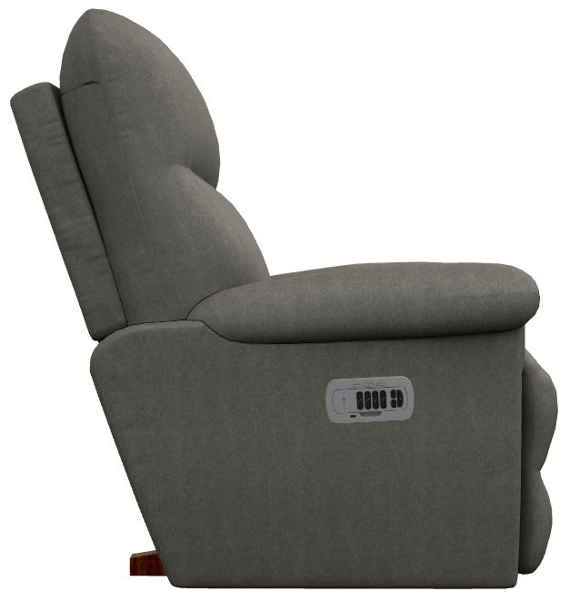 La-Z-Boy® Jay Flannel Power Rocking Recliner with Headrest and Lumbar-3
