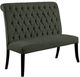 Furniture of America® Mashall Antique Black/Gray Loveseat Bench-0