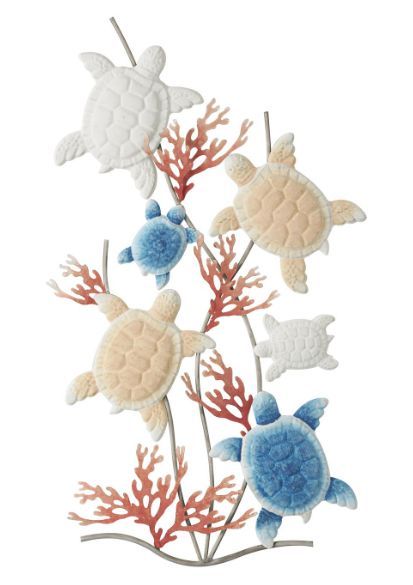 Deco Marche Multi-Colored Turtle Wall Decor-0