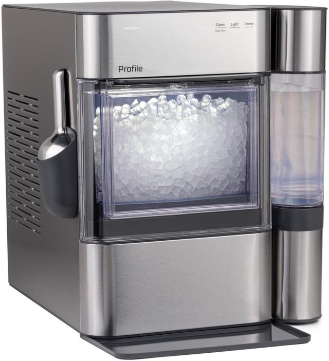 GE Profile™ Opal™2.0 Ultra 13" 38 lb. Stainless Steel Ice Maker-1