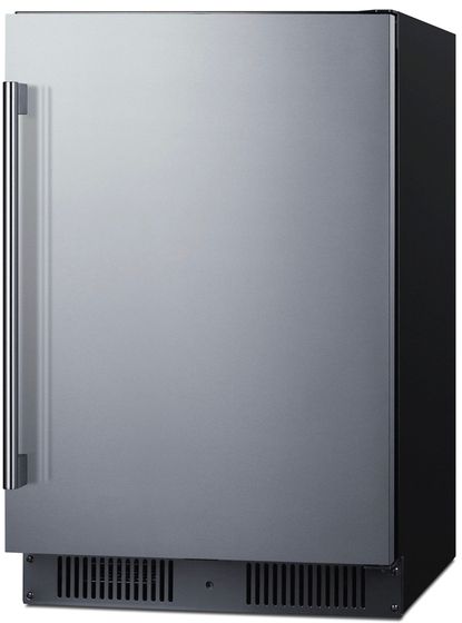 Summit® 21” 3.5 Cu. Ft. Stainless Steel Built-In ADA Compliant Adjustable Height Outdoor Under the Counter Refrigerator with Right Hand Door Swing-3