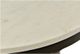 Moe's Home Collection Haley White Marble Round Side Table with Black Iron Base-3
