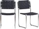 Moe's Home Collection Moma 2-Piece Black Leather Dining Chair Set-4