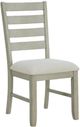 Elements International Farmington Washed Stone/White Dining Side Chair-0