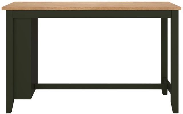 Signature Design by Ashley® Gesthaven Natural Counter Height Dining Table witn Green Base-1