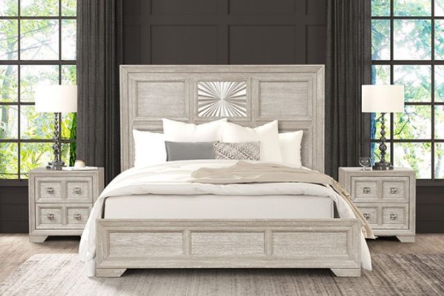 Furniture of America® Argenthart 4-Piece Light Gray Queen Bedroom Set-2
