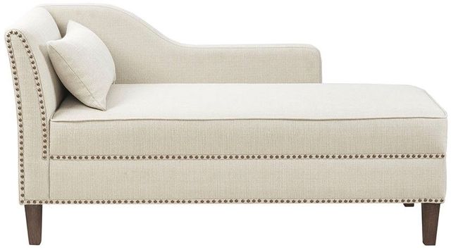 Olliix by Madison Park Ivory Trinity Accent Chaise Lounge Chair-0