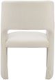Zuo® Modern Minet Linen White Dining Arm Chair-4