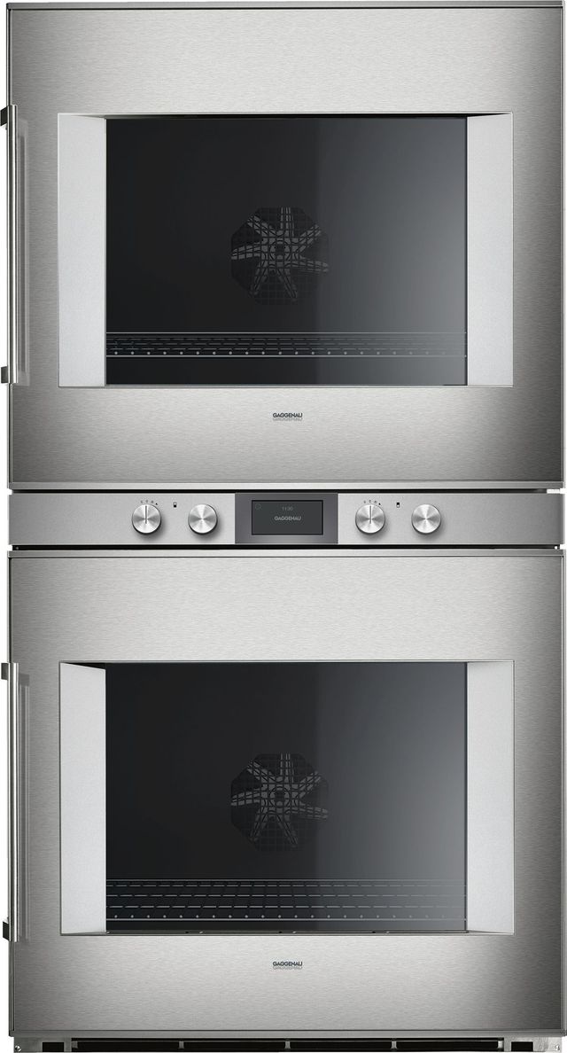 Gaggenau 400 Series 30" Stainless Steel Frame Electric Built In Double Oven-0