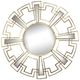 A & B Home Rhodes Gold Cafe Mirror-0