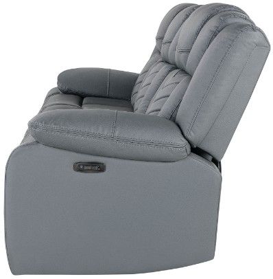 Global Furniture USA U7068 Gray Power Reclining Sofa-2
