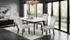 Furniture of America® Sabro White Rectangular Dining Table with Black Base-1