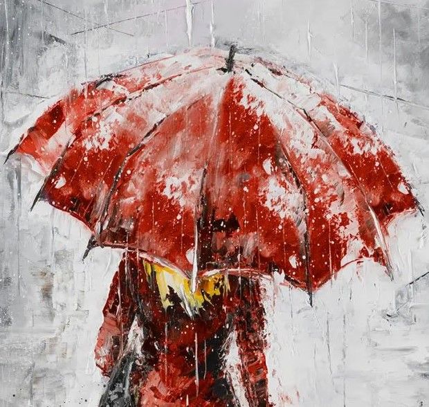 Classy Art City in the Rain I by Jolanta Kowalik Wall Art-1