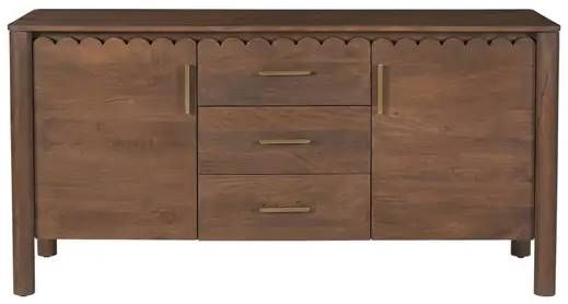 Moe's Home Collection Wiley Vintage Brown 3-Drawer Sideboard-1