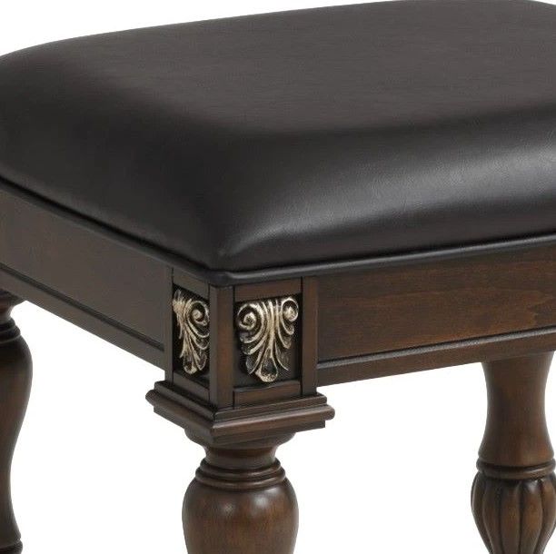 New Classic® Home Furnishings Maximus Madeira Vanity Stool-2