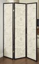 Coaster® Felice Espresso 3-Panel French Script Print Folding Screen-1